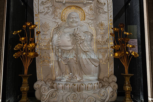 Marbel Buddha image at the Templo de Kun Iam Tong in Macau