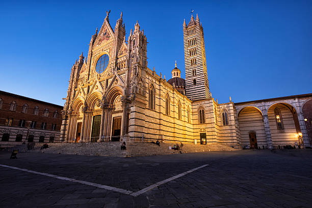 Exterior view from Duomo di Siena, Italy