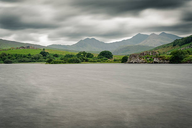 a view of Yrwyddfa (snowdon) from Llynnau Mymbyr