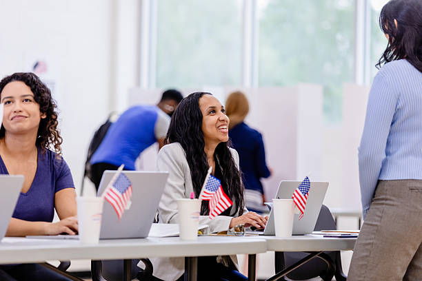 istock Happy Women Voting in Election, Using Laptops 2213749790