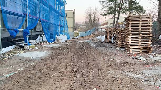 istock A Construction Site Pathway made up of Pallets and Protective Mesh for safety and accessibility 2213750767