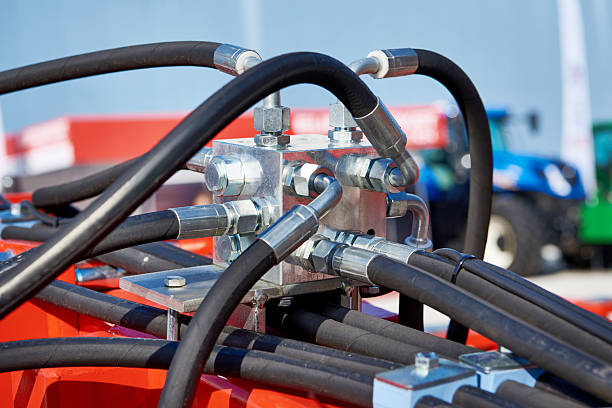istock Hoses of hydraulic machine 2213755618