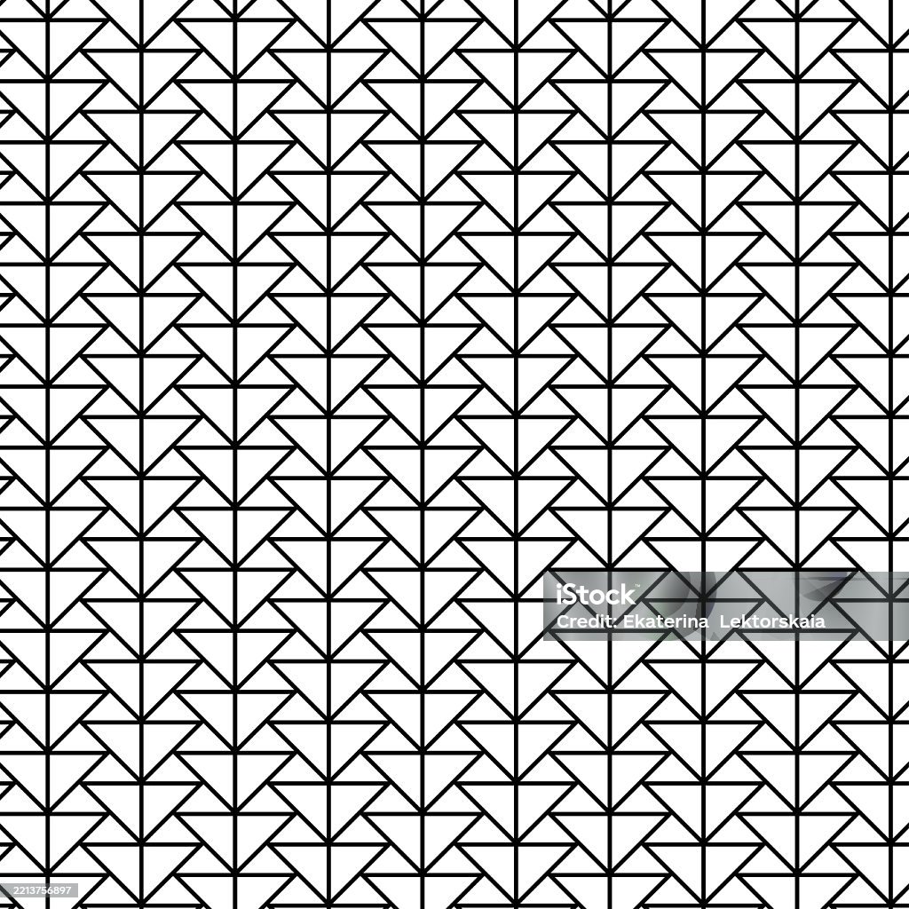 Hexagonal Triangular Pattern Hexagonal And Triangular Texture Geometry Seamless Pattern Vector ...