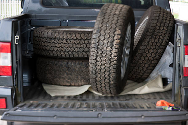 istock wheels loaded in pickup 2213760580