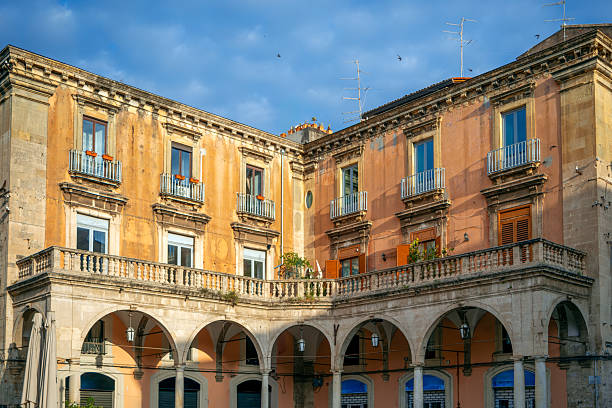 istock Historic buildings in morning light in Piazza Giuseppe Mazzini 2213764830