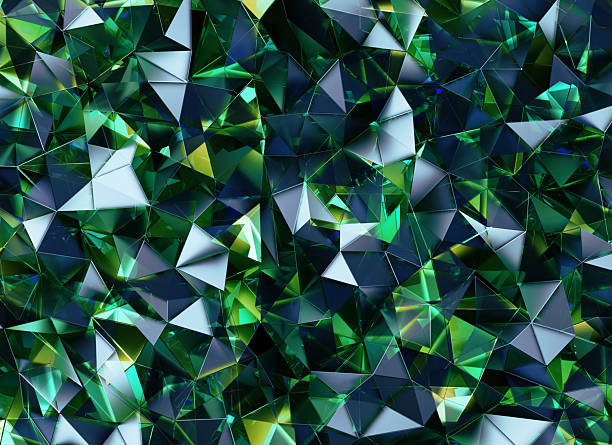 istock Luxury Abstract Realistic Green Texture Reflection Close Up Background 3D rendering 2213765978