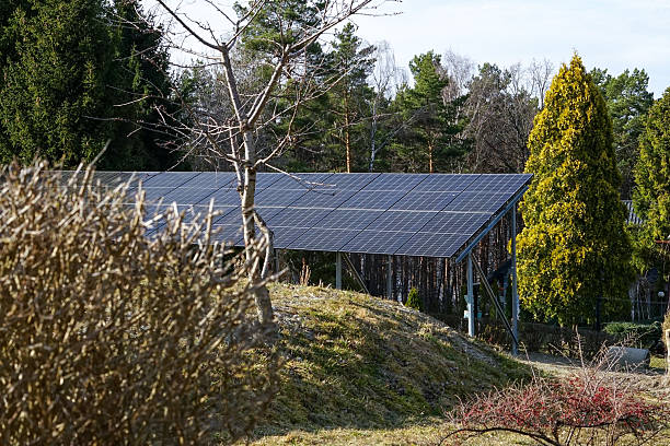 istock Solar Panels in a Rural Garden 2213767878