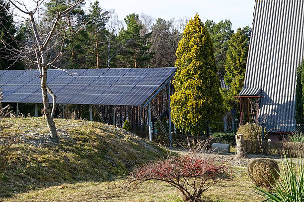 istock Solar Panels in a Rural Garden 2213767889