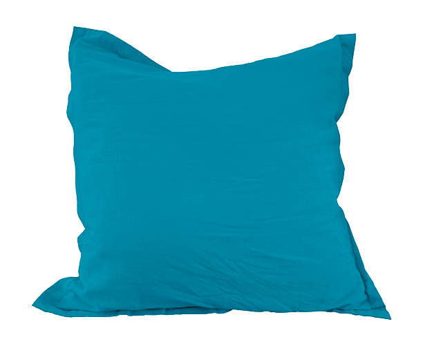 istock real turquoise blue square cushion isolated on background with clipping path. blank blue pillow. 2213769683