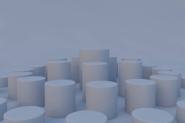 3D background Abstract composition in minimal design. Platforms mockup product display presentation. Stage showcase
