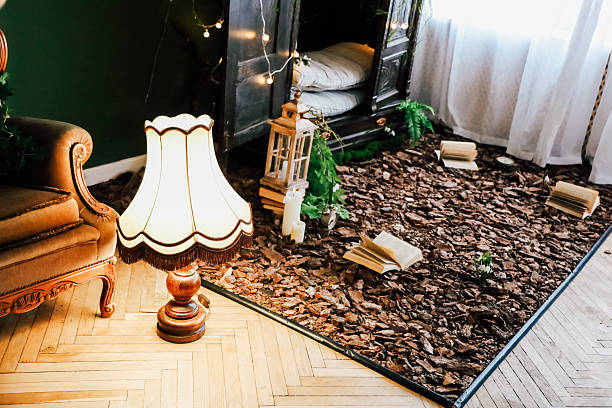 istock Unique indoor setting with natural elements and cozy lighting in a well-decorated room 2213773732
