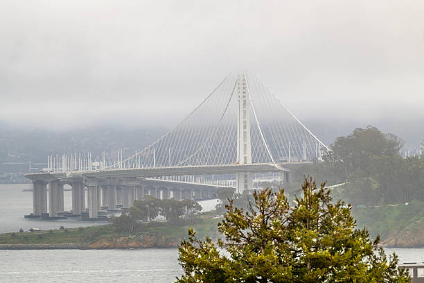 Sights and landmarks of the San Francisco Bay Area at daybreak.