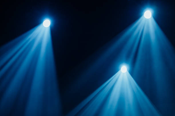 istock Spotlight Convergence: Blue Rays of Intensity 2 2213785208
