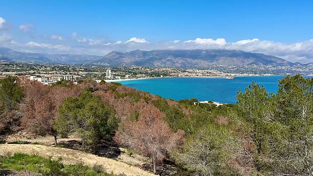 istock Experience a Stunning Seaside View Featuring Lush Greenery and Majestic Mountains Nearby 2213790039
