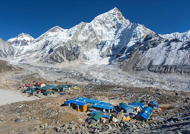 istock Gorak shep village Mount Everest base camp Nuptse peak 2213797876