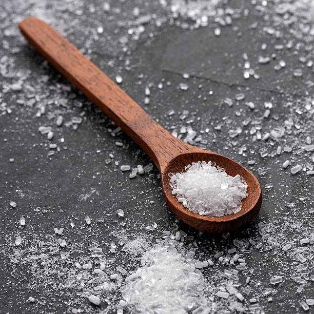 istock Magnesium chloride flakes, ionic mineral compound - Sea salt 2213799679