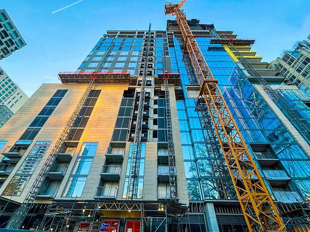 Skyscraper at 1072 West Peachtree Street Under Construction in Midtown Atlanta