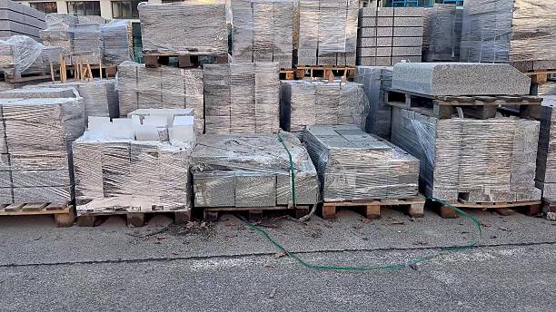 istock Pallets of Various Materials Stored Securely at the Warehouse for Efficient Operations 2213813666