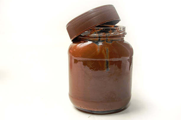 Close up of a pot of Strawberry Jam.