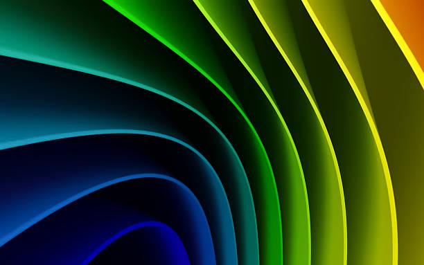 istock Abstract dark background with elegant glowing purple curves creating a sleek and modern minimalist design 2213817257