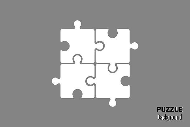 istock Four pieces puzzle infographic. Puzzle pieces vector set. Puzzle jigsaw on gray background. Set of puzzle pieces. Vector illustration 2213818035