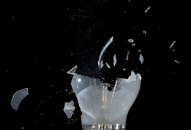 High speed photography - moment of cracking light bulb