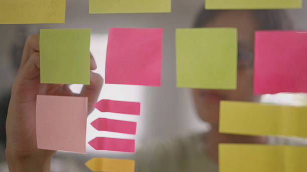 istock Creative Marketing Timeline Planning with Post-it Notes by Asian Entrepreneur. 4k 2213823720