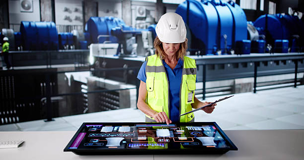 istock Female Engineer Operating Gas Turbine 2213824692