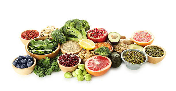 istock Many different superfood products isolated on white 2213825881