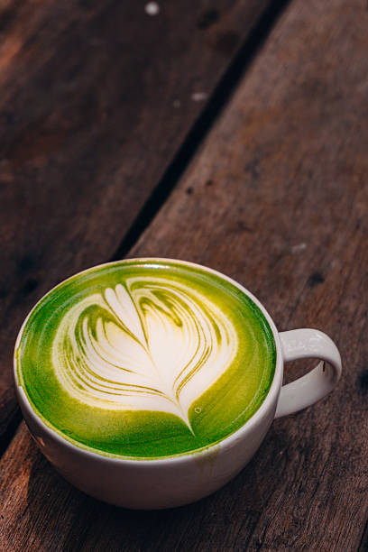 istock A cup of matcha latte. 2213827117