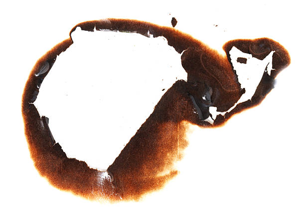 istock A burnt spot on a white background 2213829873