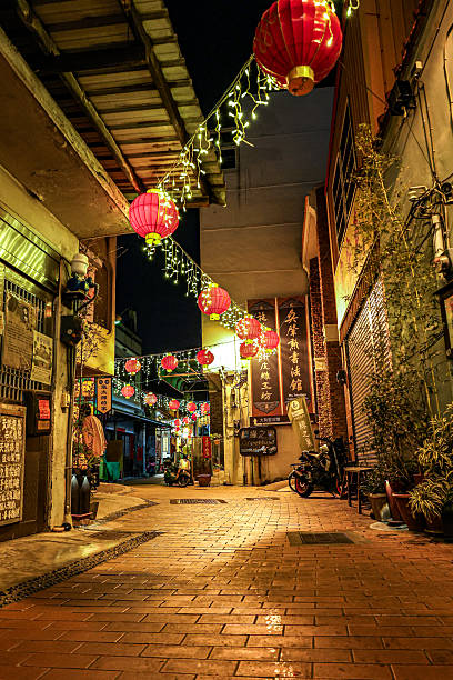 istock Charming Lantern-Lit Alley in Taiwan at Night 2213830641