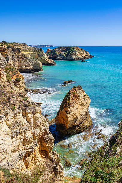 istock Rocky coastline in the Algarve (Portugal) 2213831507