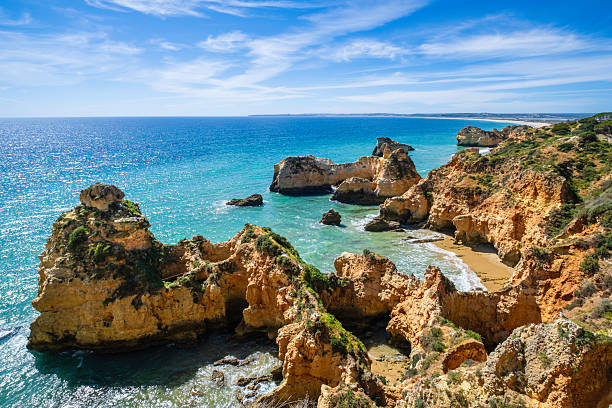 istock Rocky coastline in the Algarve (Portugal) 2213832662