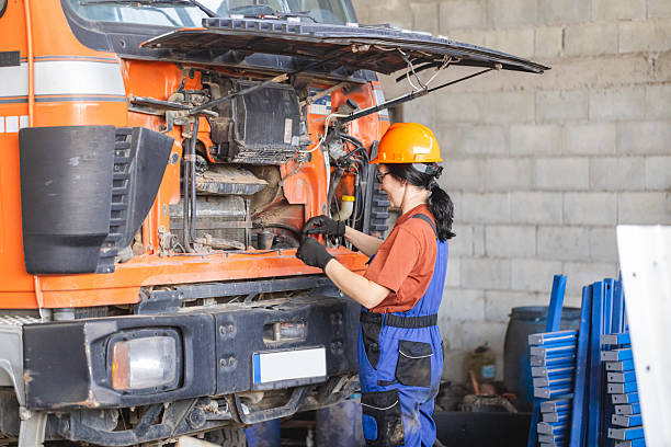 istock Precision and Confidence: Woman's Approach to Truck Repairs 2213834627