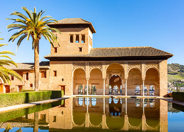 istock Alhambra gardens in Granada, Spain 2213836825