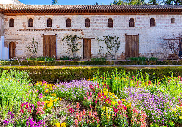 Generalife gardens in Alhambra, Granada, Spain