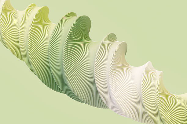 Sustainability Concept with Green Twisted Shape, Eco Innovation Concept