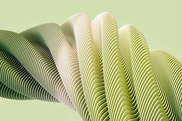 istock Sustainability Concept with Green Twisted Shape, Eco Innovation Concept 2213837740