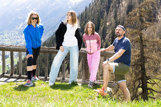 It is springtime in the high mountains surrounding the valley of Gressoney Saint Jean. On this beautiful day, the sun is shining and nature is awakening from its winter hibernation. Here is a family cheering after walking to the small mountain village Alpenzu, where the legendary German-speaking mountaineers, the Walsers, have lived in freedom since the Middle Ages.