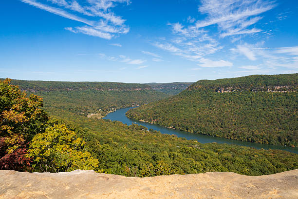 An Overlook and View of the Tennessee River Gorge