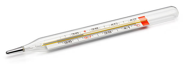 istock Mercury thermometer isolated on white background. Medical thermometer 2213844699