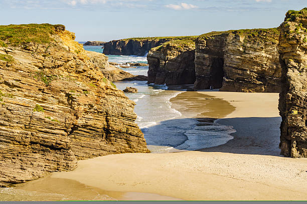 istock Ocean at low tide. Cathedrals Beach in Galicia Spain. 2213849517