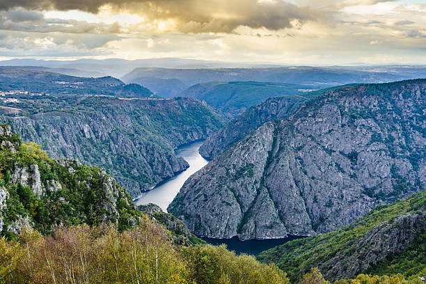 istock Mountain view. River Sil Canyon in Galicia Spain 2213850222