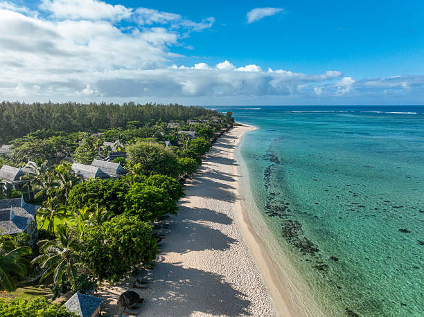 istock Coastal villas and turquoise reef view 2213852001