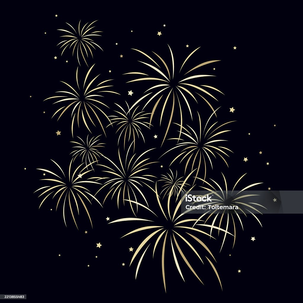 Firework Explosion Simple Fireworks Explosion Isolated Illustration Vector Design Element Stock ...