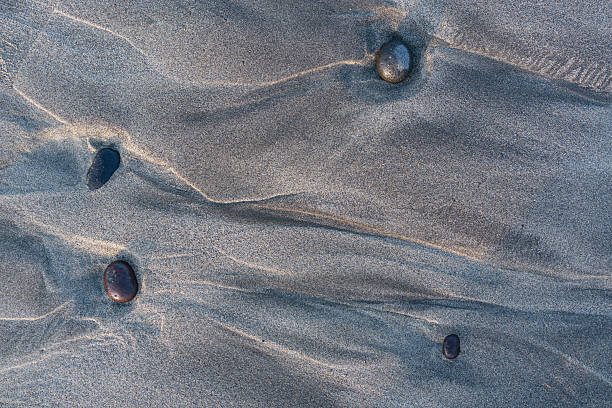 istock pebbles on the beach at sunset, pebbles background 2213858336