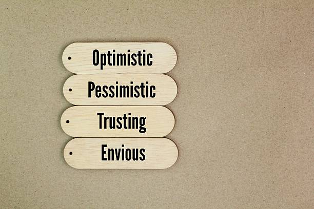 istock What are the 4 types of human behavior? Optimistic, Pessimistic, Trusting and Envious. human behavior has revealed that 90% of the population can be classified into four basic personality 2213859784