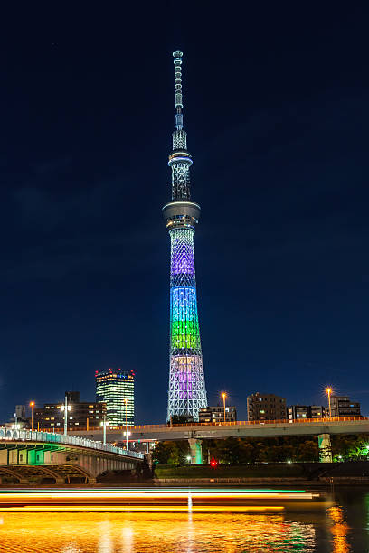 istock Tokyo River City night view 2213863373
