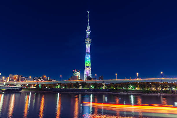 Tokyo River City night view